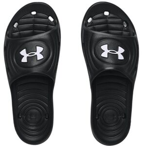 Under Armour Men's Locker IV‎ Slides Black Logo Athletic Sporty Basketball 13
